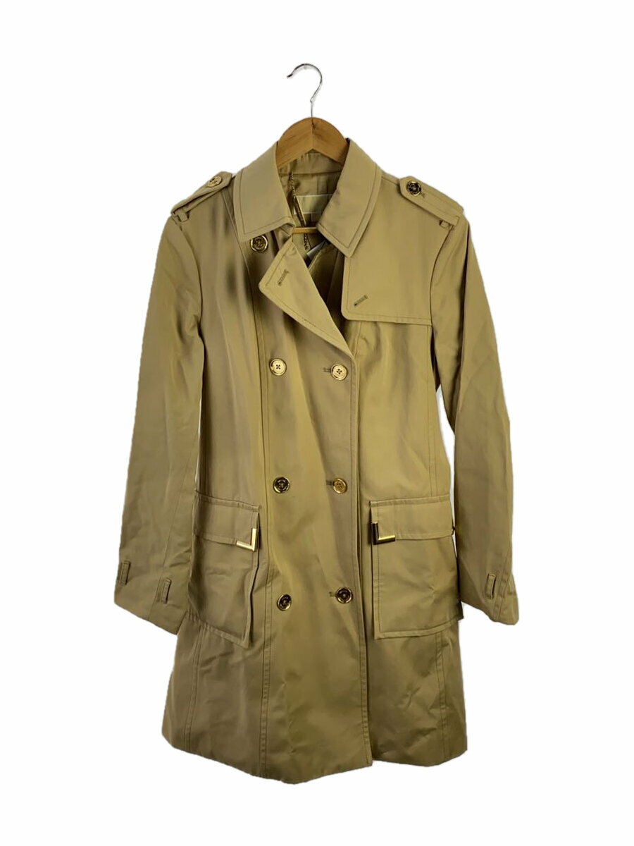 【中古】MICHAEL KORS◆トレンチコート/L/コットン/BEG/JS02HBHX36【レディースウェア】