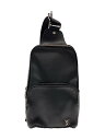 【中古】LOUIS VUITTON◆アヴェニュー・スリングバッグ_タイガ_グレー/レザー/BLK【バッグ】