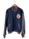 【中古】boston red sox/スタジャン/L/ポリエステル/NVY【メンズウェア】