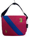 【中古】POLO RALPH LAUREN◆ショルダーバッグ/ポリエステル/PNK【バッグ】