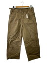 【中古】phlannel◆ワイドパンツ/4/コットン/KHK/無地/BBZ2021202A0004【レディースウェア】