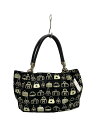 【中古】Roberta di Camerino◆バッグ/--/BLK/総柄【バッグ】