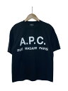 【中古】A.P.C.◆23SS/EDIFICE別注/ロゴプリント オーバーサイズTシャツ/XS/BLK/24234-1-9【メンズウェア】