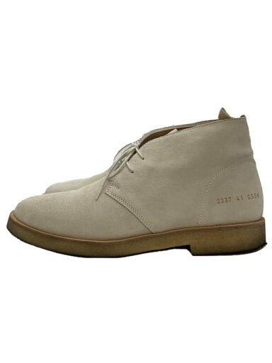 【中古】COMMON PROJECTS◆チャッカブーツ/クレープソール/41/ホワイト/スウェード/2337【シューズ】 【中古】COMMON PROJECTS◆チャッカブーツ/クレープソール/41/ホワイト/スウェード/2337【シューズ】