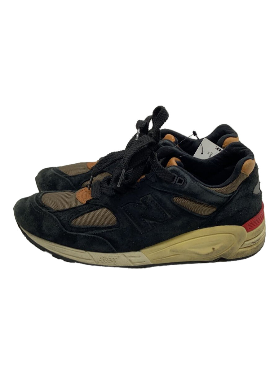 【中古】NEW BALANCE◆990V2/ローカットスニーカー/25.5cm/BLK/M990CDB2【シューズ】