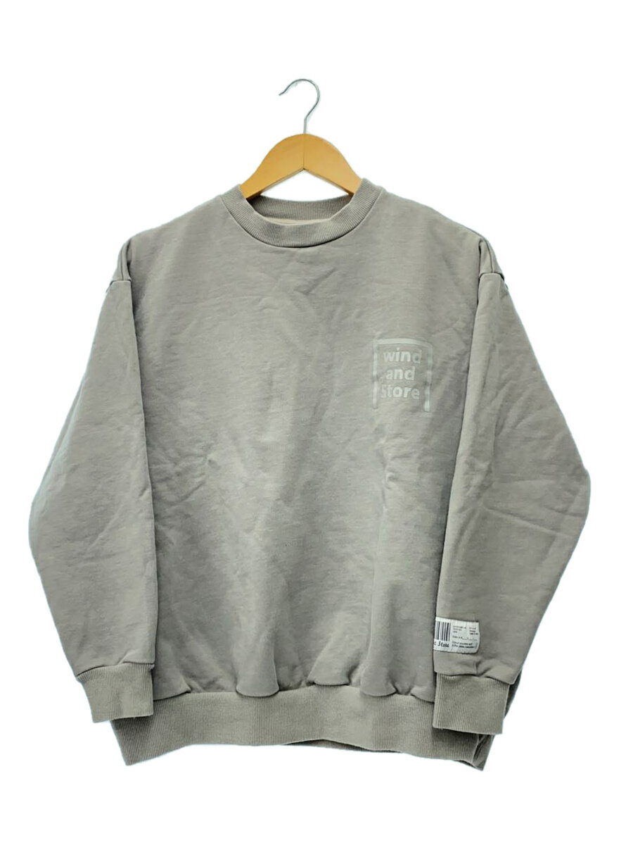 【中古】WIND AND SEA◆スウェット/S/コットン/GRY/×good night store【メンズウェア】