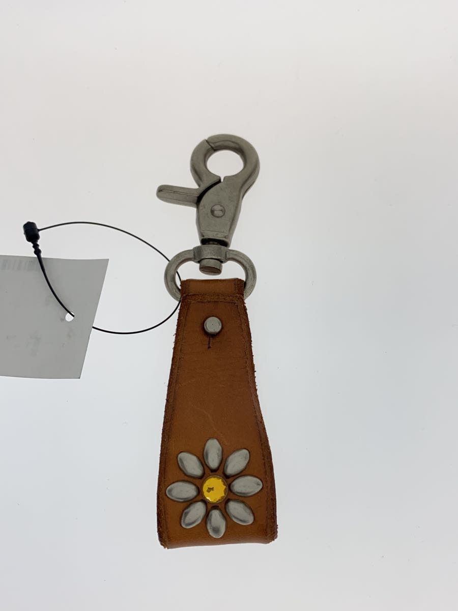 【中古】キーホルダー/レザー/キャメル/無地/メンズ/VAROSH/【服飾雑貨他】