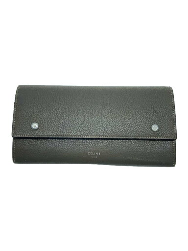 【中古】CELINE◆長財布/レザー/GRY/レディース【服飾雑貨他】 【中古】CELINE◆長財布/レザー/GRY/レディース【服飾雑貨他】
