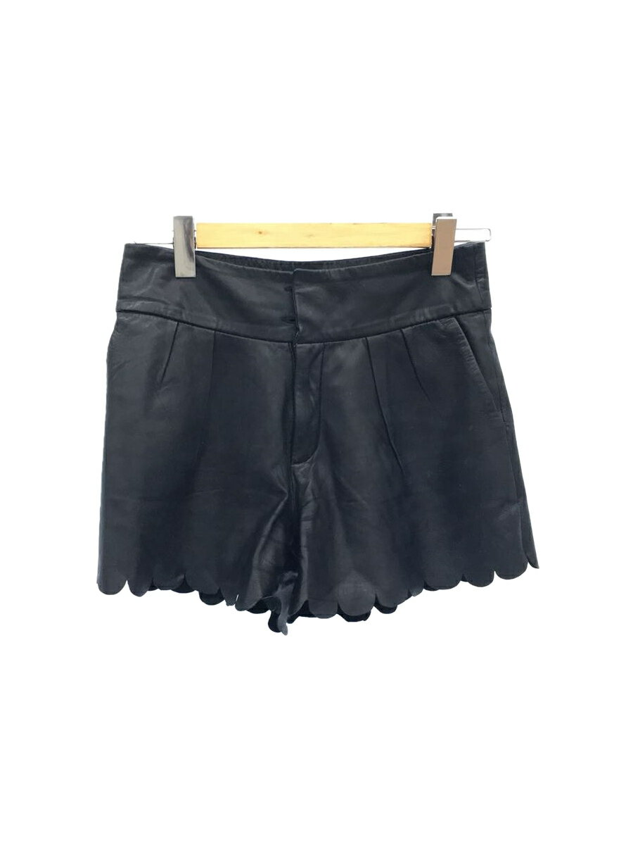 【中古】KARMA/ショートパンツ/8/羊革/BLK/無地/1519-343-0104【レディースウェア】