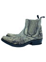 【中古】SANCHO BOOTS◆ウェスタンブーツ/40/GRY/9258 6152/使用感有【シューズ】