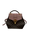 【中古】LOUIS VUITTON◆クラプトン・バックパック_ダミエ・エベヌ_BRW/PVC/BRW【バッグ】