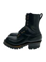 【中古】NICKS BOOTS◆ブーツ/--/BLK/レザー【シューズ】