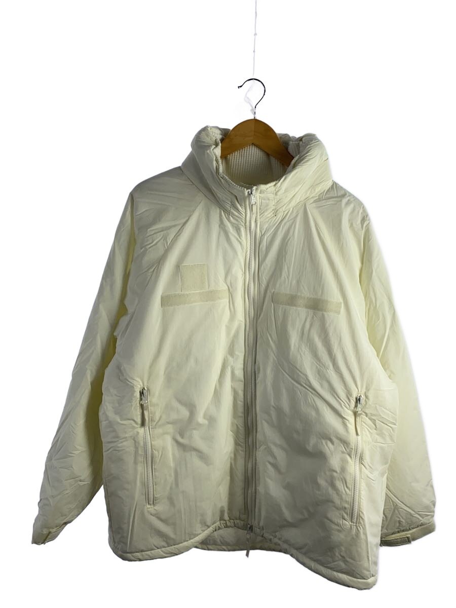 FREAK’S STORE◆LEVEL7 HIGH LOFT JACKET PRIMALOL/L/ナイロン/WHT/無地/233-15/ 23