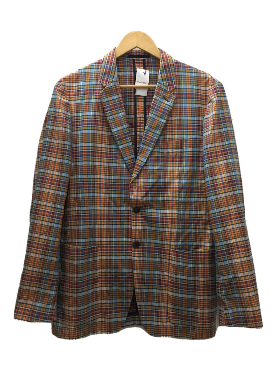 Paul Smith◆テーラードジャケット/L15SS/アンコンジャケット/コットン/マルチカラー/チェック/PL-IS-74542