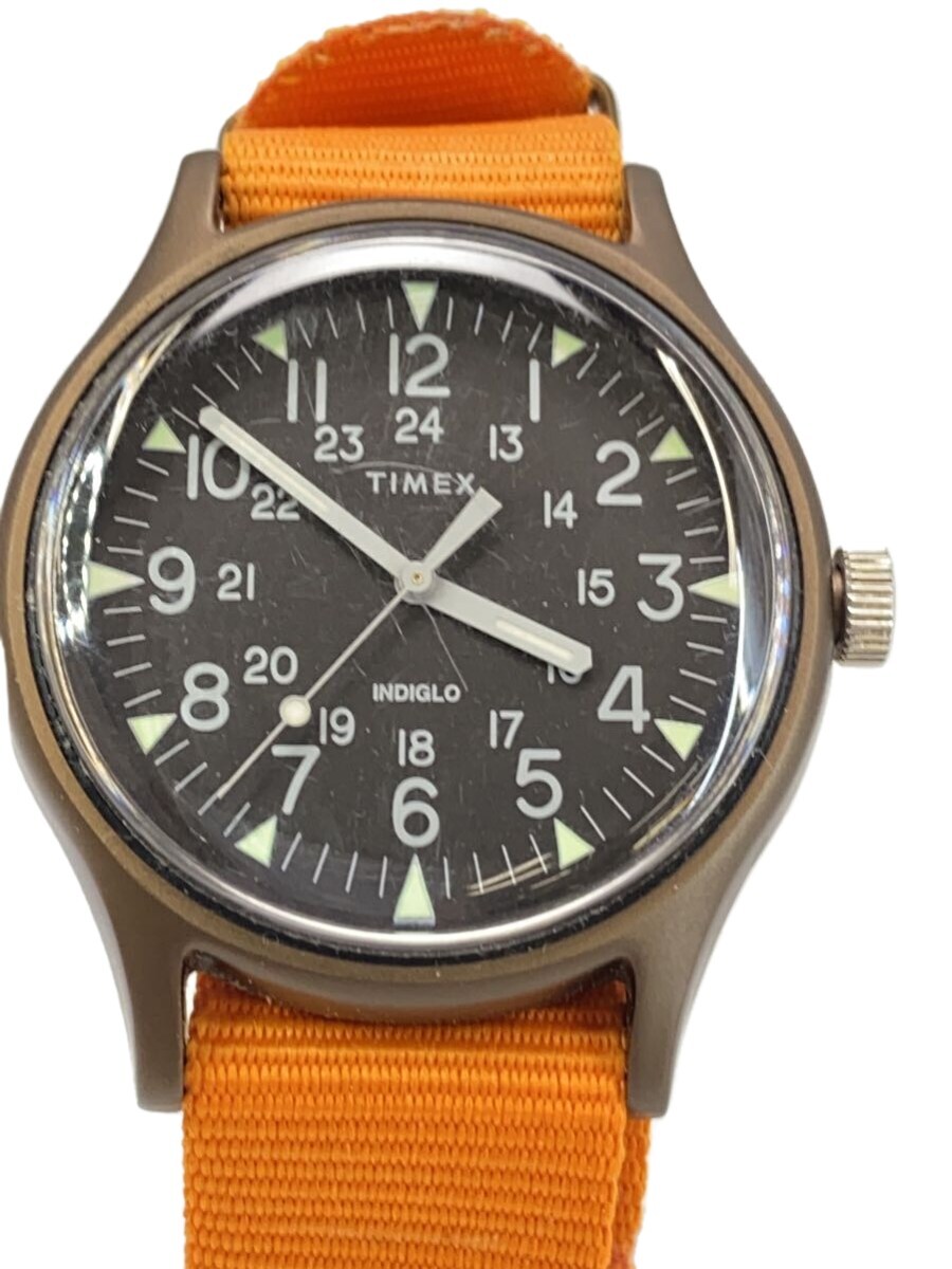 【中古】TIMEX◆クォーツ腕時計/アナ