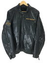 【中古】HARLEY DAVIDSON◆115周年/バッファロー/レザージャケット ブルゾン/XL/レザー/BLK/98000-18VM【メンズウェア】