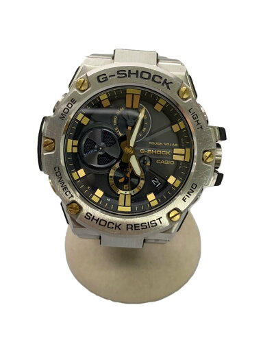 【中古】CASIO◆G-SHOCK/ソーラー腕時計/アナログ/--/GRY/SLV/GST-B100D-1A9JF【服飾雑貨他】 【中古】CASIO◆G-SHOCK/ソーラー腕時計/アナログ/--/GRY/SLV/GST-B100D-1A9JF【服飾雑貨他】