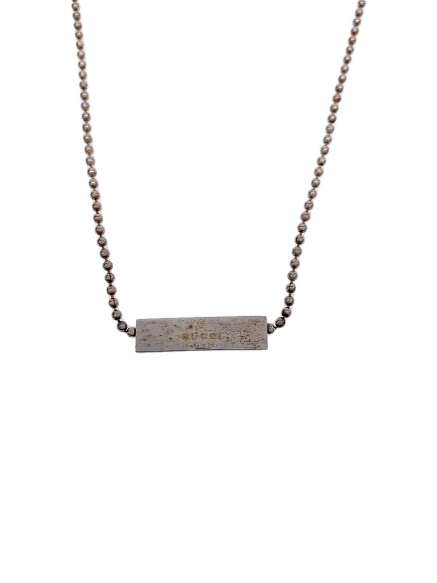 【中古】GUCCI◆プレートチョーカー/