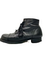 【中古】JUNYA WATANABE COMME des GARCONS◆レースアップブーツ/XS/BLK/レザー【シューズ】