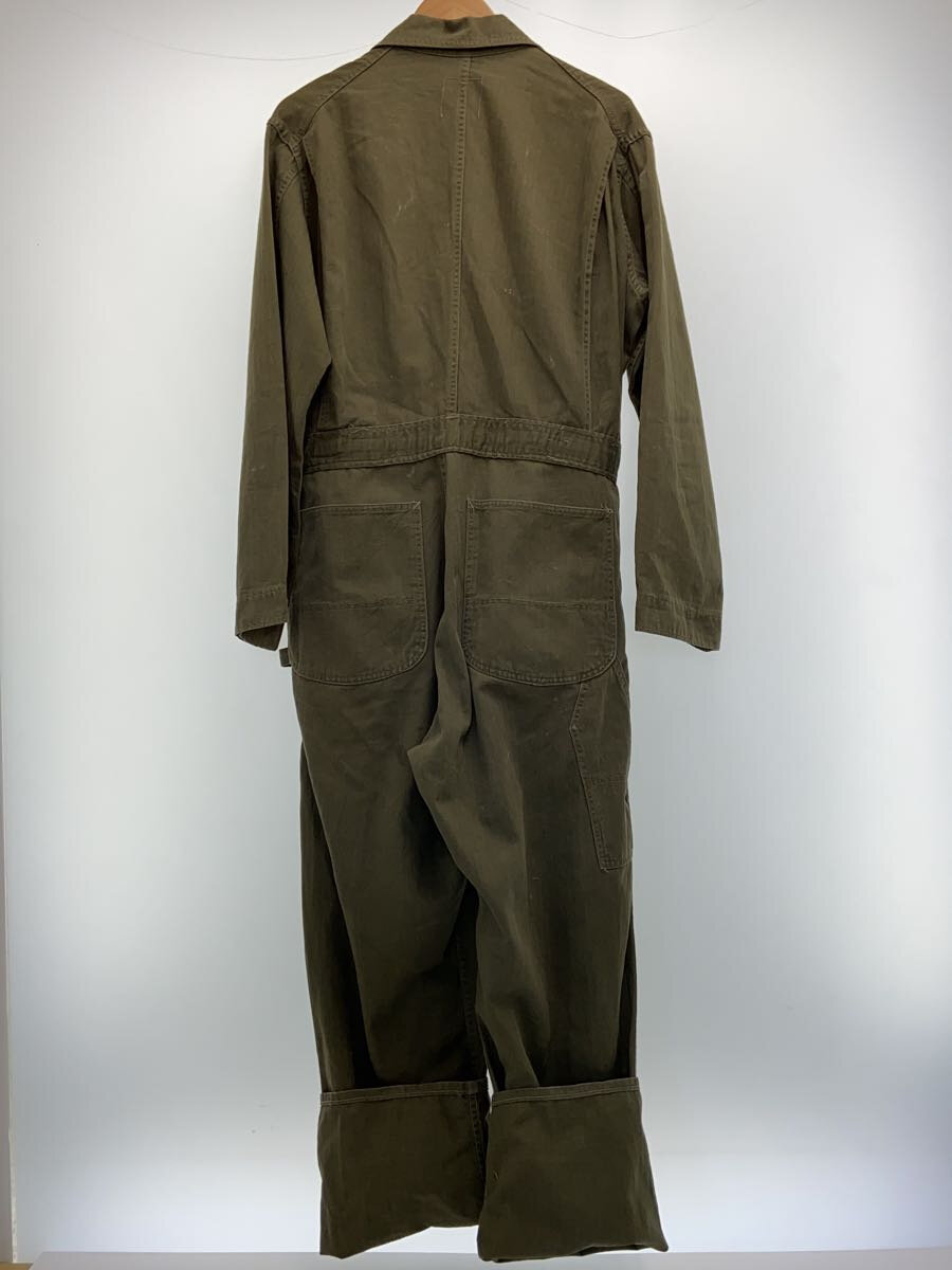 【中古】US.ARMY◆50s/HBT/コの字留めCONMARジップ/オールインワン/FREE/コットン/KHK【メンズウェア】