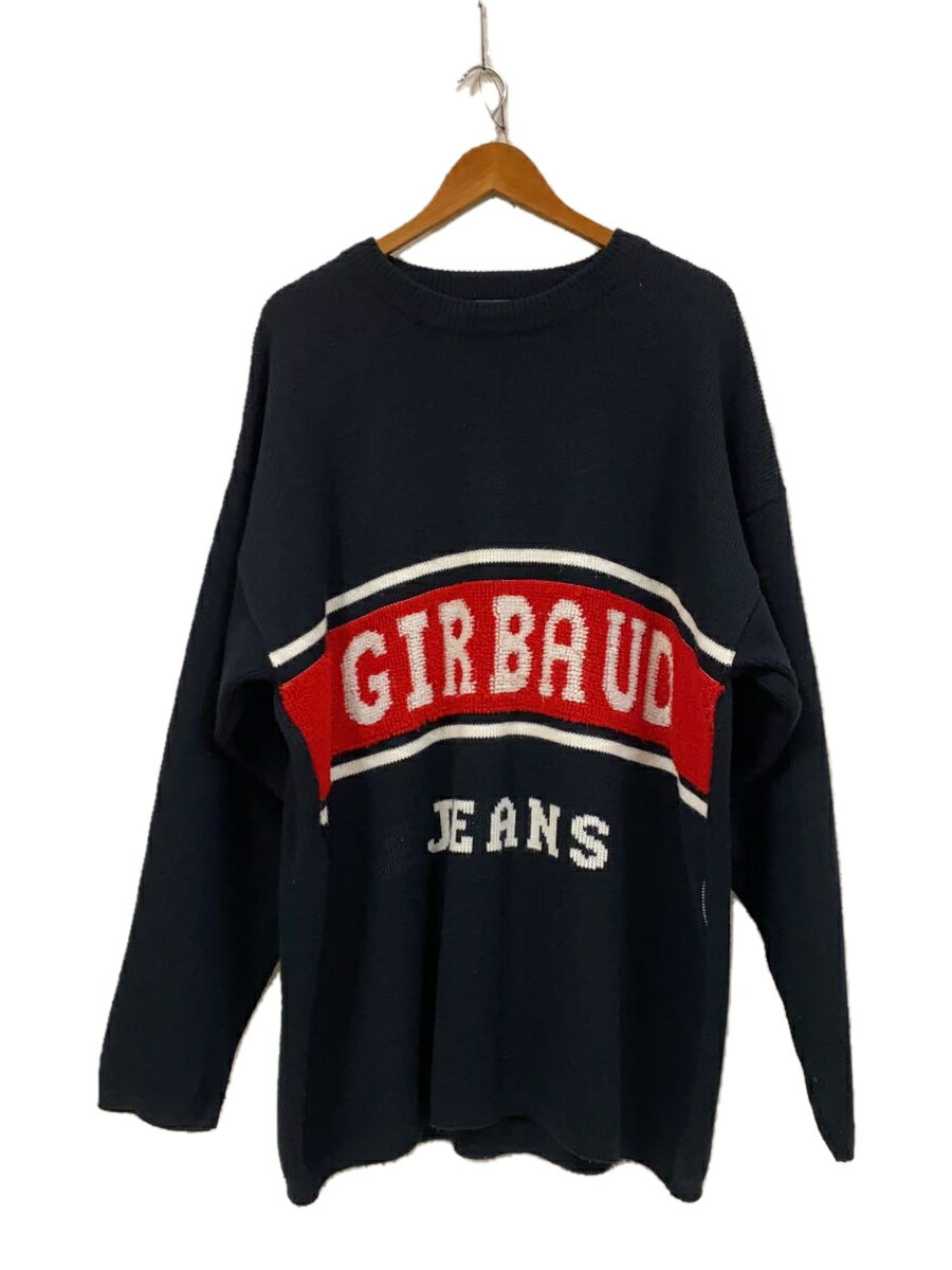 【中古】GIRBAUD JEANS/セーター(厚手)/--/コットン/BLK【メンズウェア】