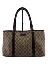 【中古】GUCCI◆トートバッグ_GGスプリーム/PVC/BRW【バッグ】