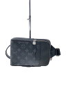 【中古】LOUIS VUITTON◆アウトドア・スリングバッグ_タイガラマ_BLK/--/BLK/総柄【バッグ】