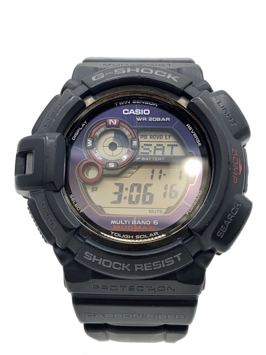 【中古】CASIO◆ソーラー腕時計・G-SHOCK/デジタル/BLK【服飾雑貨他】