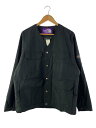 【中古】THE NORTH FACE PURPLE LABEL◆Mountain Wind Cardigan/ジャケット/L/コットン/BLK/無地/NP220...