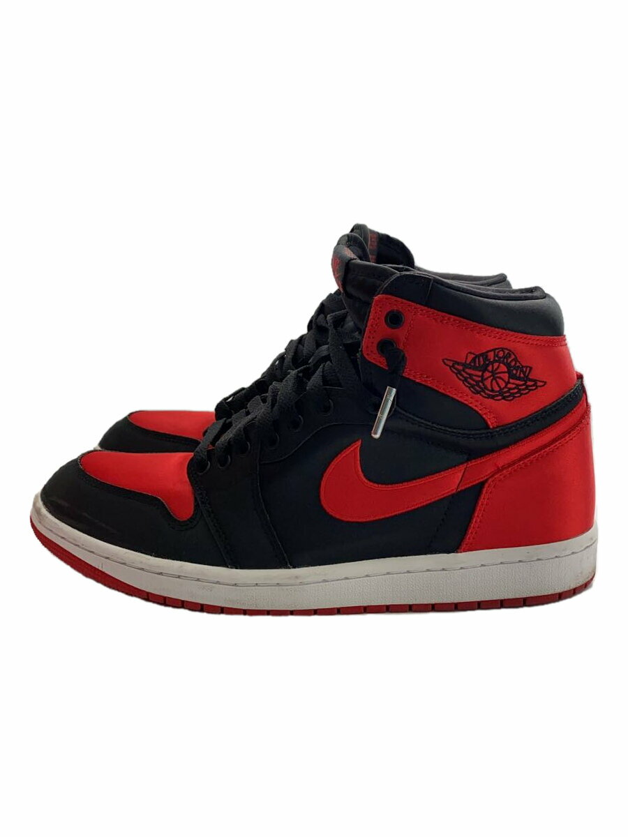 【中古】NIKE◆AIR JORDAN 1 RETRO HIGH OG_エアジョーダン 1 レトロ ハイ オージー/27cm/RED【シューズ】