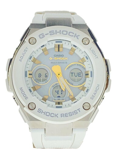 【中古】CASIO◆ソーラー腕時計・G-SHOCK/デジアナ/ラバー/GRY/WHT//【服飾雑貨他】 【中古】CASIO◆ソーラー腕時計・G-SHOCK/デジアナ/ラバー/GRY/WHT//【服飾雑貨他】