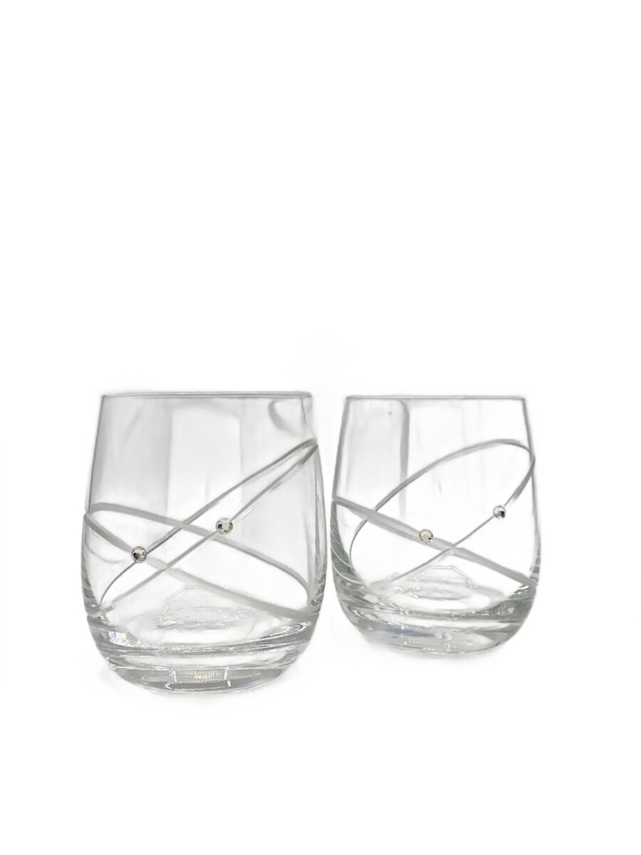【中古】WEDGWOOD◆グラス/2点セット/ラインストーン【キッチン用品】