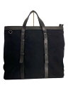 【中古】LAGASHA◆トートバッグ/キャンバス/BLK/無地【バッグ】(4)