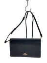 【中古】COACH◆クラッチバッグ_ヘイデン_フォルドオーバー_クロスボディ_クラッチ_オールレザー/レザー/BLK【バッグ】
