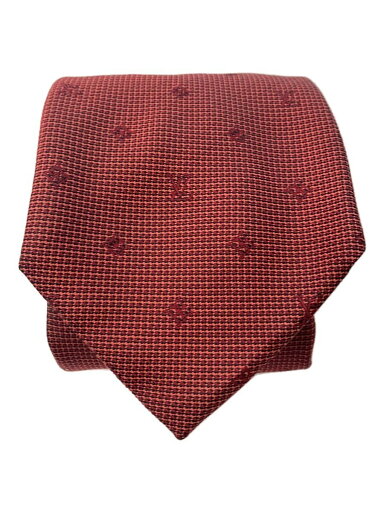 【中古】LOUIS VUITTON◆ネクタイ/シルク/ボルドー/レッド/赤/総柄/メンズ【服飾雑貨他】 【中古】LOUIS VUITTON◆ネクタイ/シルク/ボルドー/レッド/赤/総柄/メンズ【服飾雑貨他】