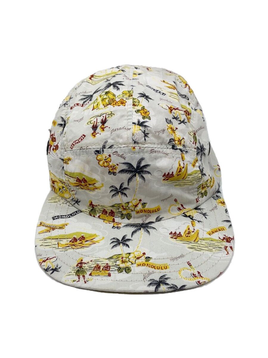 【中古】NEWYORK HAT&CAP CO.◆キャップ/FREE/コットン/WHT/メンズ【服飾雑貨他】