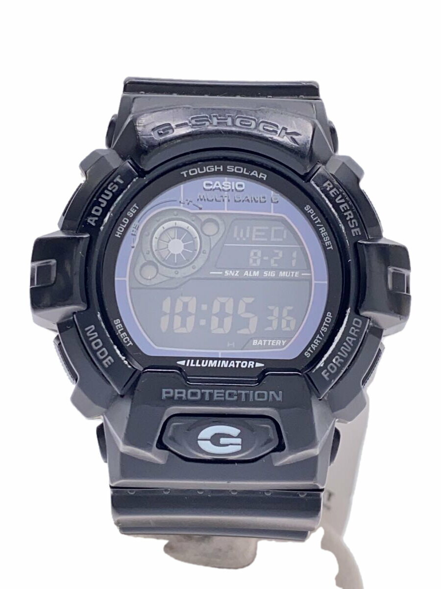 【中古】CASIO◆ソーラー腕時計・G-SHOCK/デジタル/BLK【服飾雑貨他】