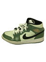 【中古】NIKE◆AIR JORDAN1MIDSE_エアジョーダン1ミッドSE/28cm/GRN/PVC/CZ0774-300【シューズ】