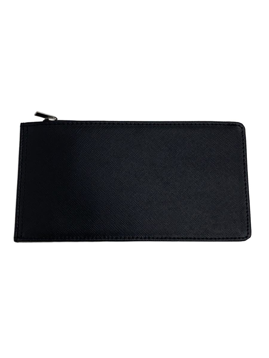 ASHIYA DIAMOND/長財布/レザー/BLK/無地/メンズ