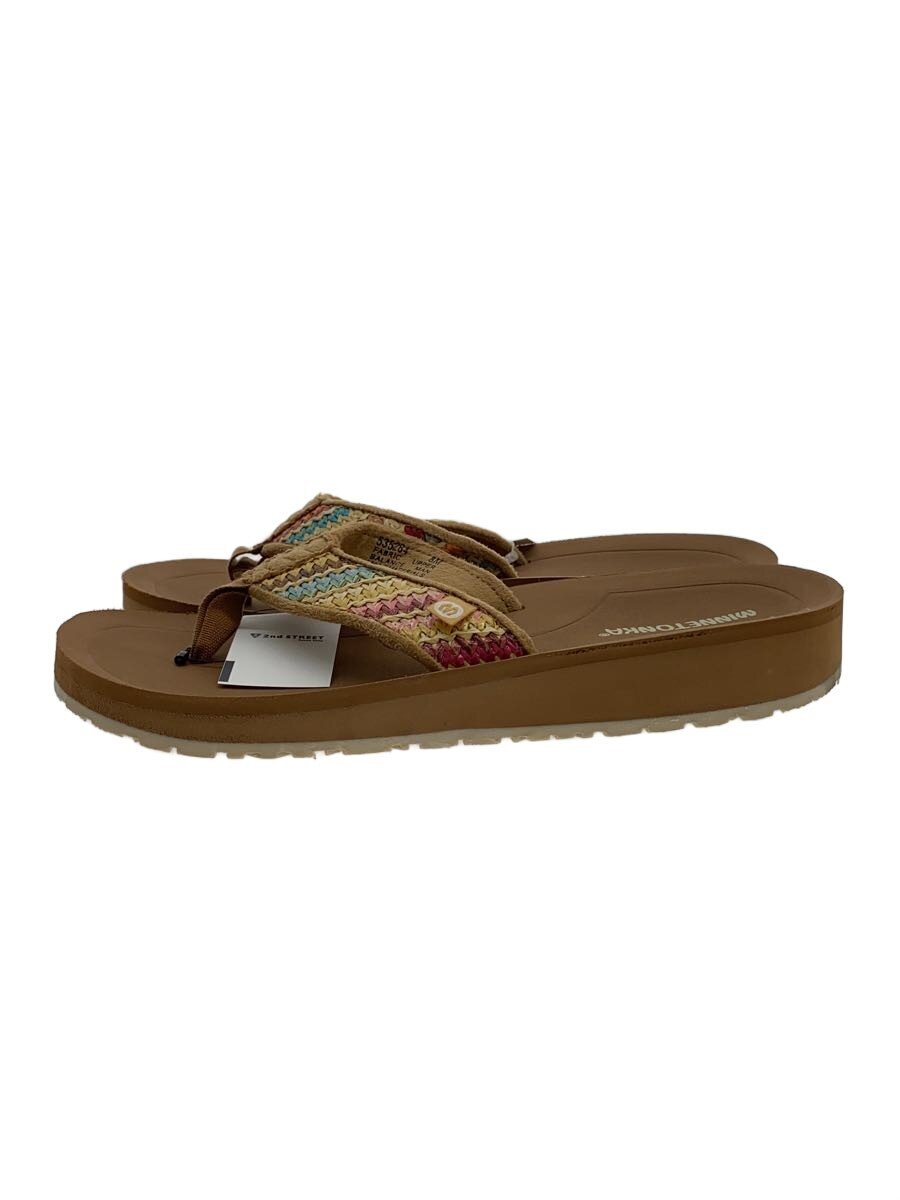 【中古】MINNETONKA◆サンダル/8M/BRW/535264【シューズ】