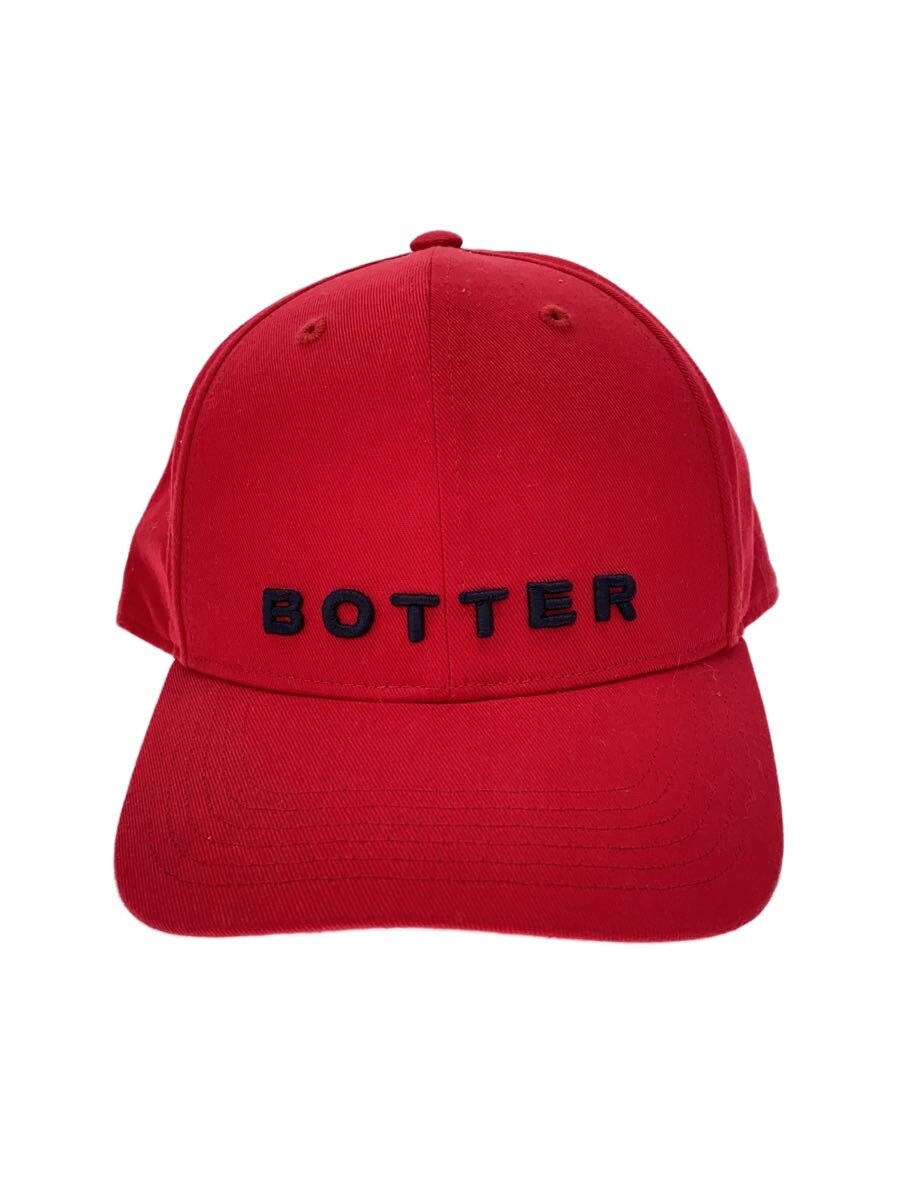 BOTTER◆ヘッドウェア/FREE/コットン/RED/メンズ/4S-9003A001