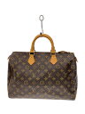 【中古】LOUIS VUITTON◆1)スピーディ35_モノグラム・キャンバス_BRW/PVC/BRW//【バッグ】