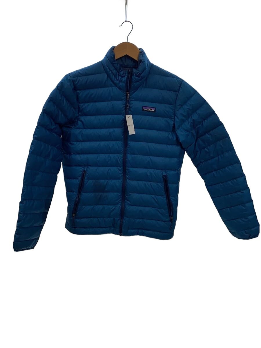 【中古】patagonia◆ダウンジャケット/XS/ナイロン/BLU/無地/STY84674【メンズ ...