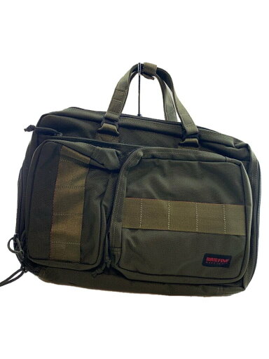 【中古】BRIEFING◆NEO TRINITY LINER/バッグ/ナイロン/KHK【バッグ】 【中古】BRIEFING◆NEO TRINITY LINER/バッグ/ナイロン/KHK【バッグ】