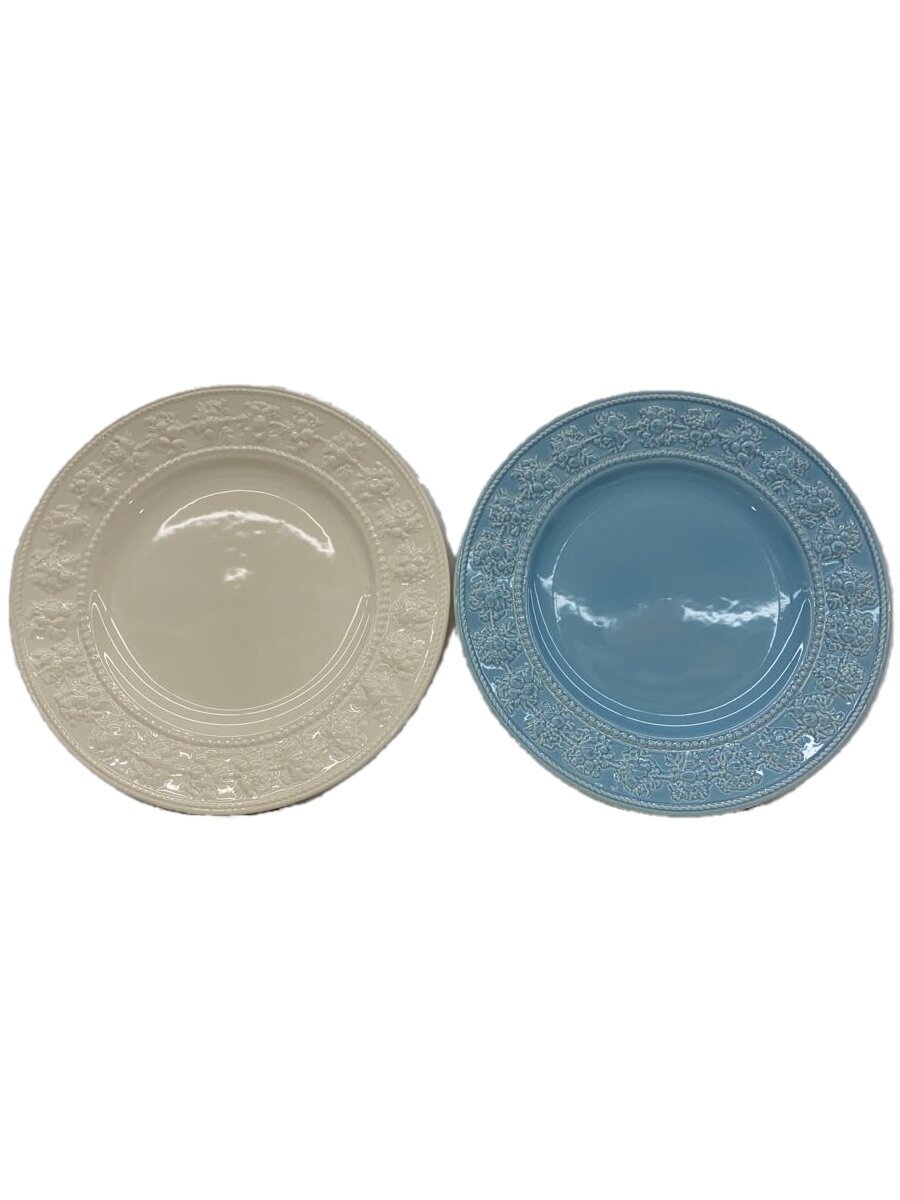 【中古】WEDGWOOD◆プレート/2点セット/WHT【キッチン用品】