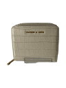 【中古】CHARLES&KEITH◆2つ折り財布/レザー/CRM/レディース【服飾雑貨他】