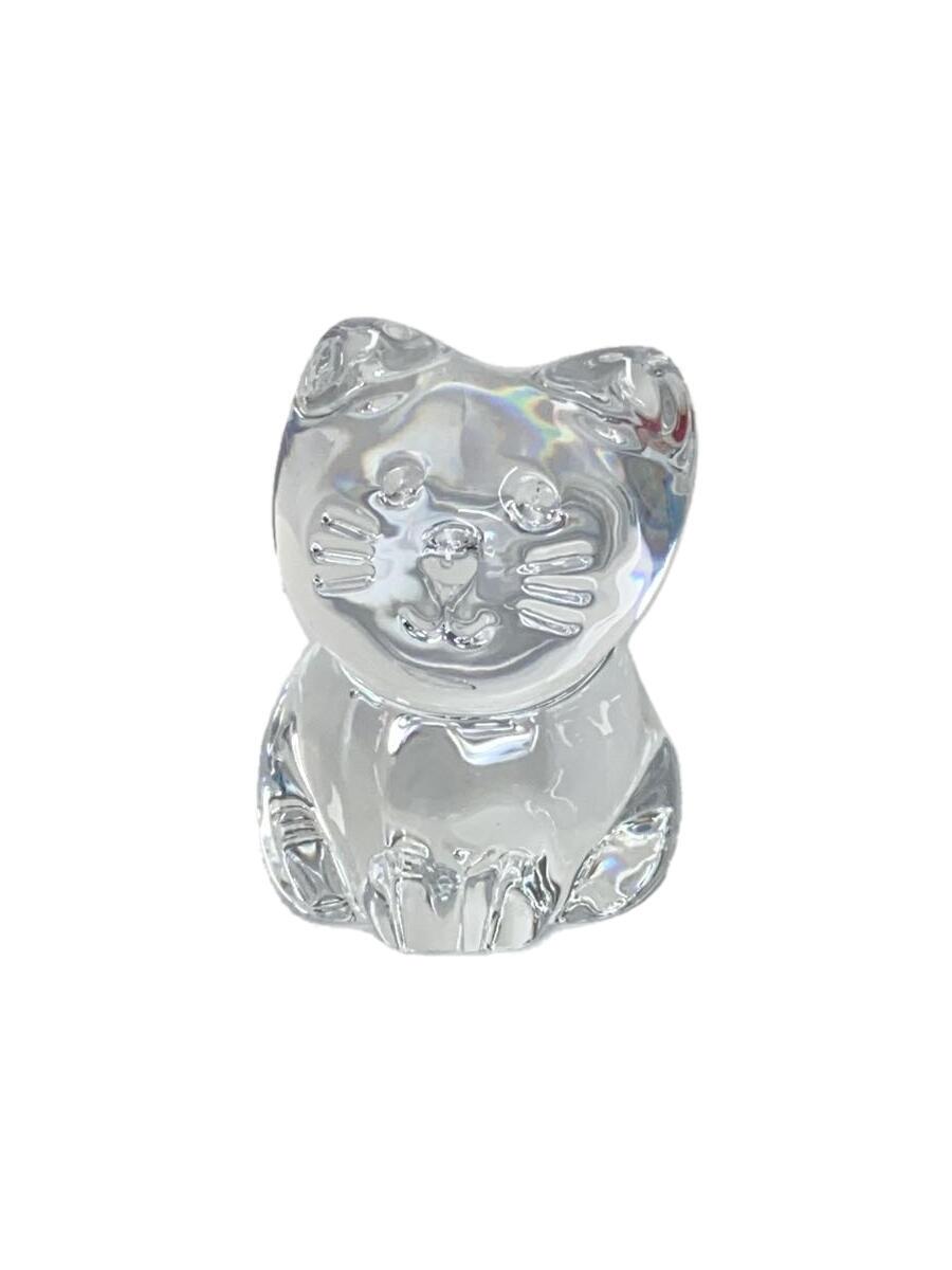 【中古】Baccarat◆ミニマルズ/キャット/猫/インテリア雑貨/CLR【インテリア小物・日用雑貨】
