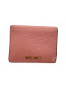 【中古】MIU MIU◆2つ折り財布/レザー/ピンク/レディース【服飾雑貨他】