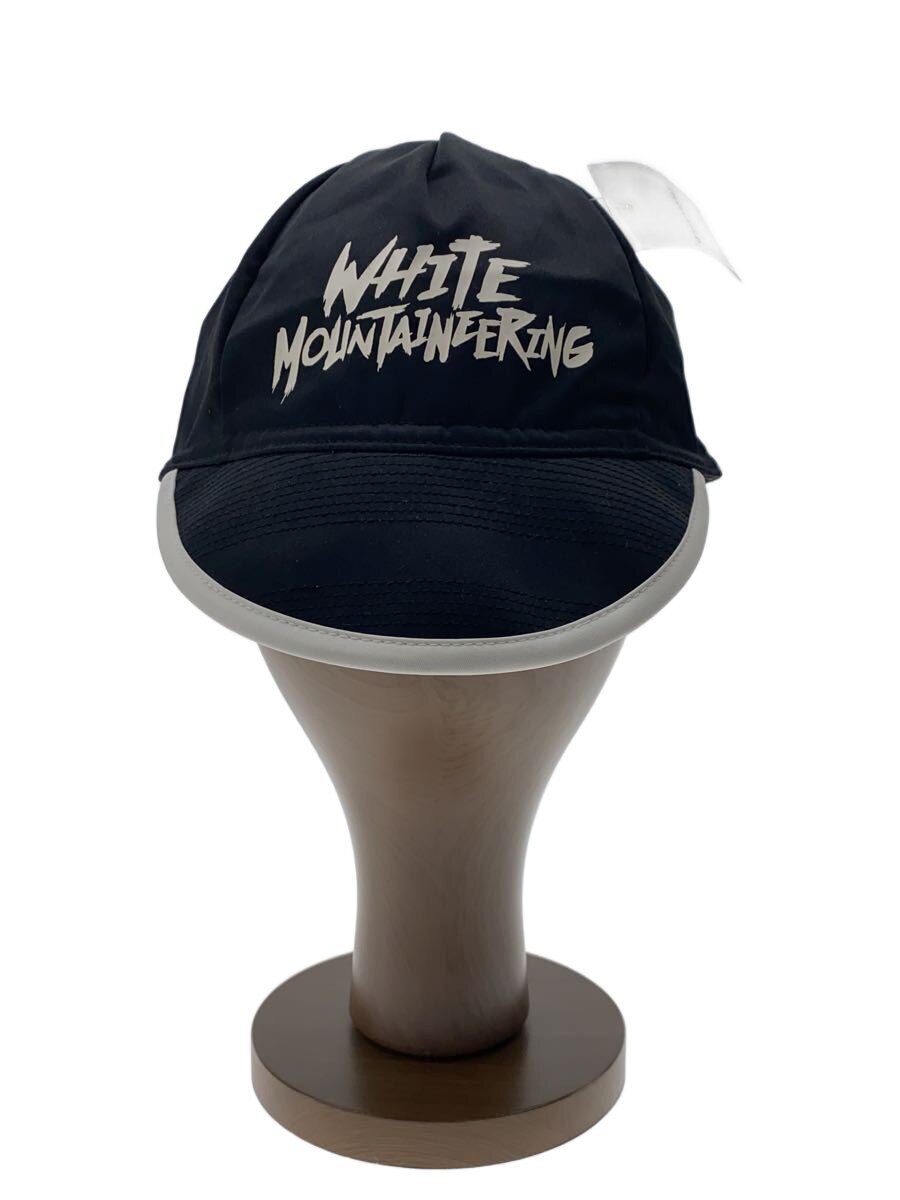 【中古】WHITE MOUNTAINEERING◆シャーロックキャップ/キャップ/FREE/ポリエステル/BLK/プリント/メンズ/WM1773801【服飾雑貨他】