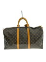 【中古】LOUIS VUITTON◆LOUIS VUITTON キーポル50_モノグラム・キャンバス_BRW/PVC/BRW【バッグ】